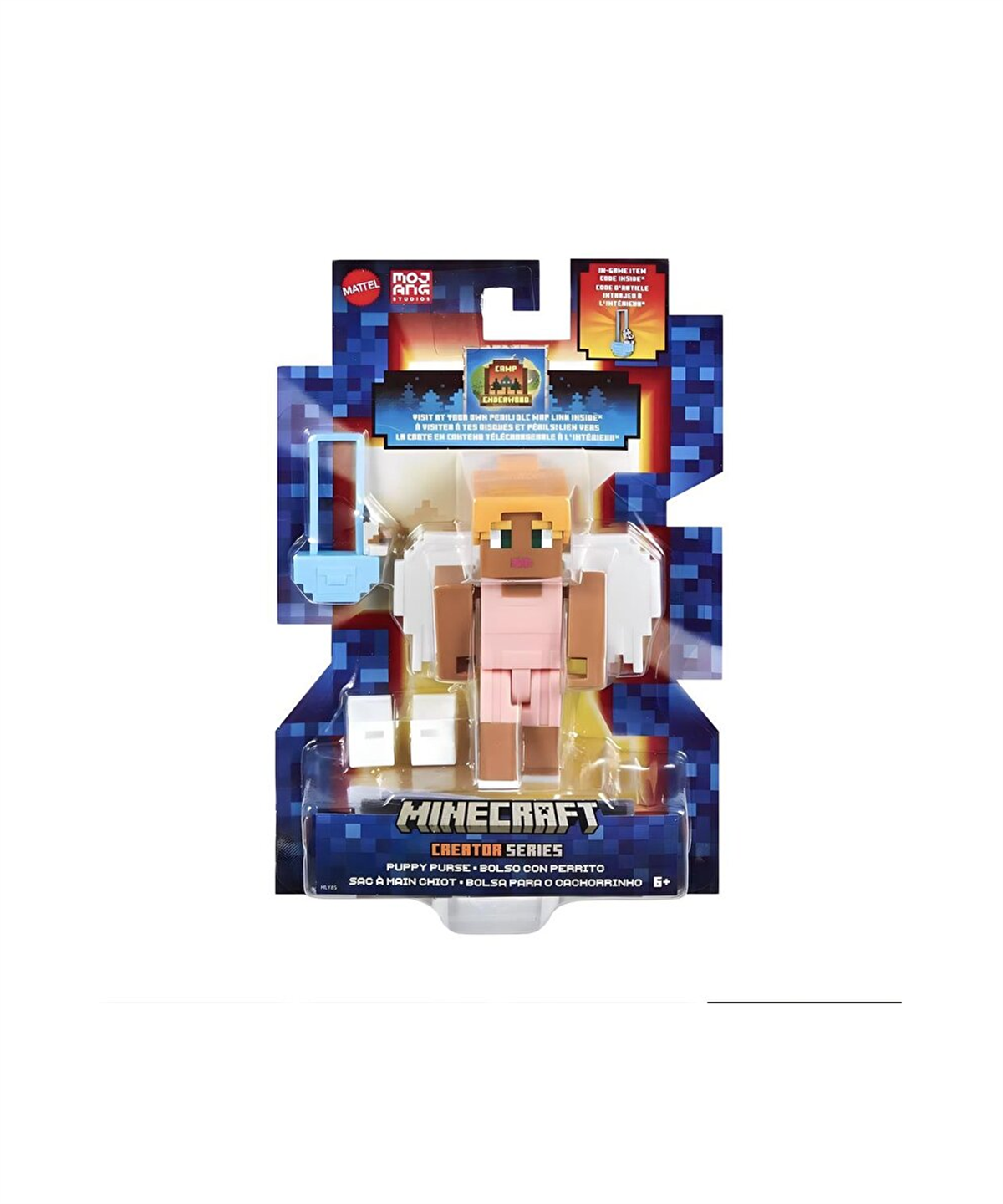 Kolleksiyon Karakterleri, Minecraft, Minecraft Creator Serisi Figürleri HJG74 HLY85 Puppy Purse