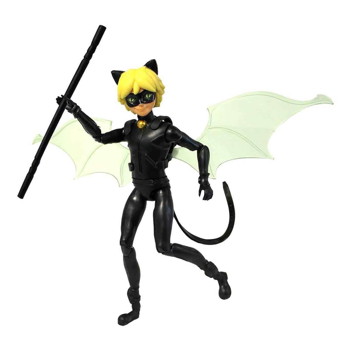 Kolleksiyon Karakterleri, Uğur Böceği - Miraculous, Miraculous 13 cm Bebekler MRA34000 Cat Noir