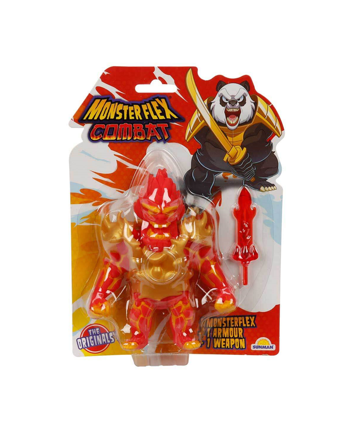 Kolleksiyon Karakterleri, Sunman, Monster Flex Combat Süper Esnek Figür 15 cm 11795 Fire Monster