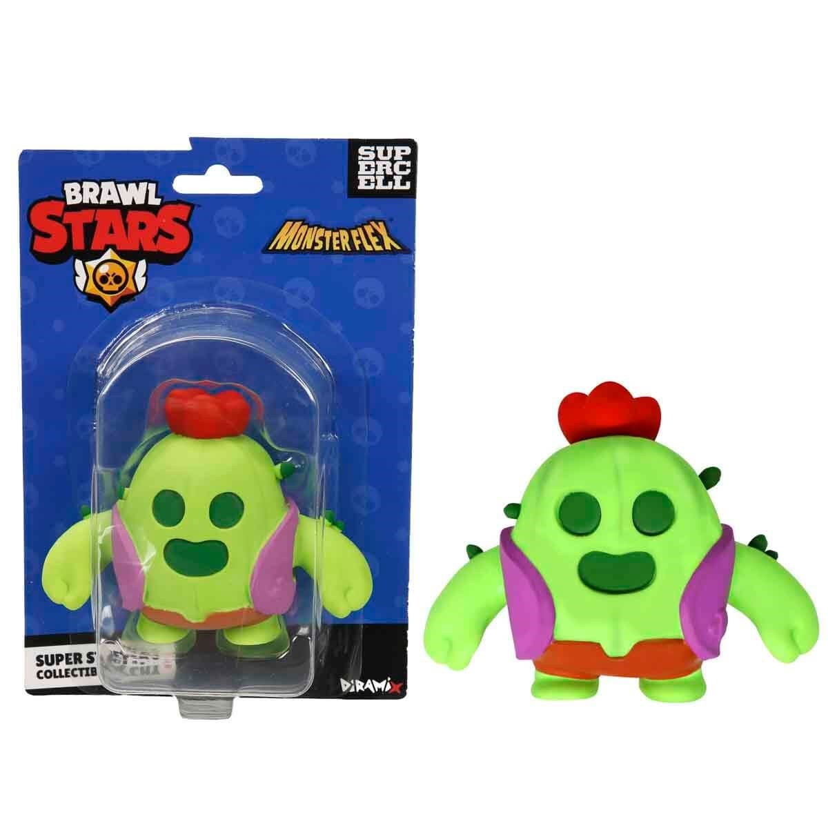 Kolleksiyon Karakterleri, Sunman, Monster Flex Brawl Stars Stretch Figür 93272 Spike