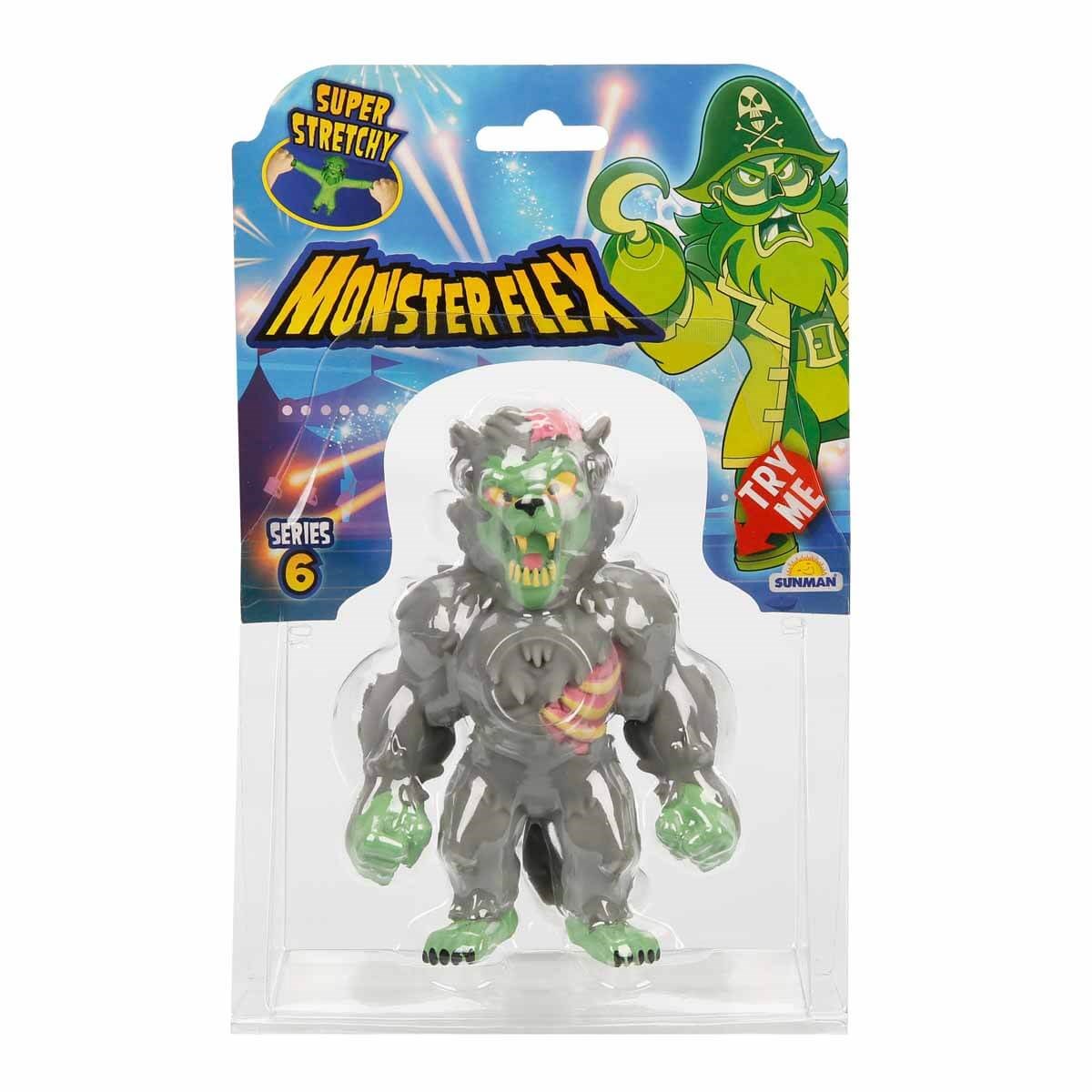 Kolleksiyon Karakterleri, Sunman, Monster Flex Stretch Figür S6 15 cm 11788 Zombie Werewolf