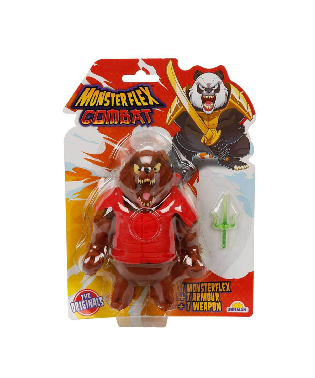 Kolleksiyon Karakterleri, Sunman, Monster Flex Combat Süper Esnek Figür 15 cm 11795 Warrior Bear