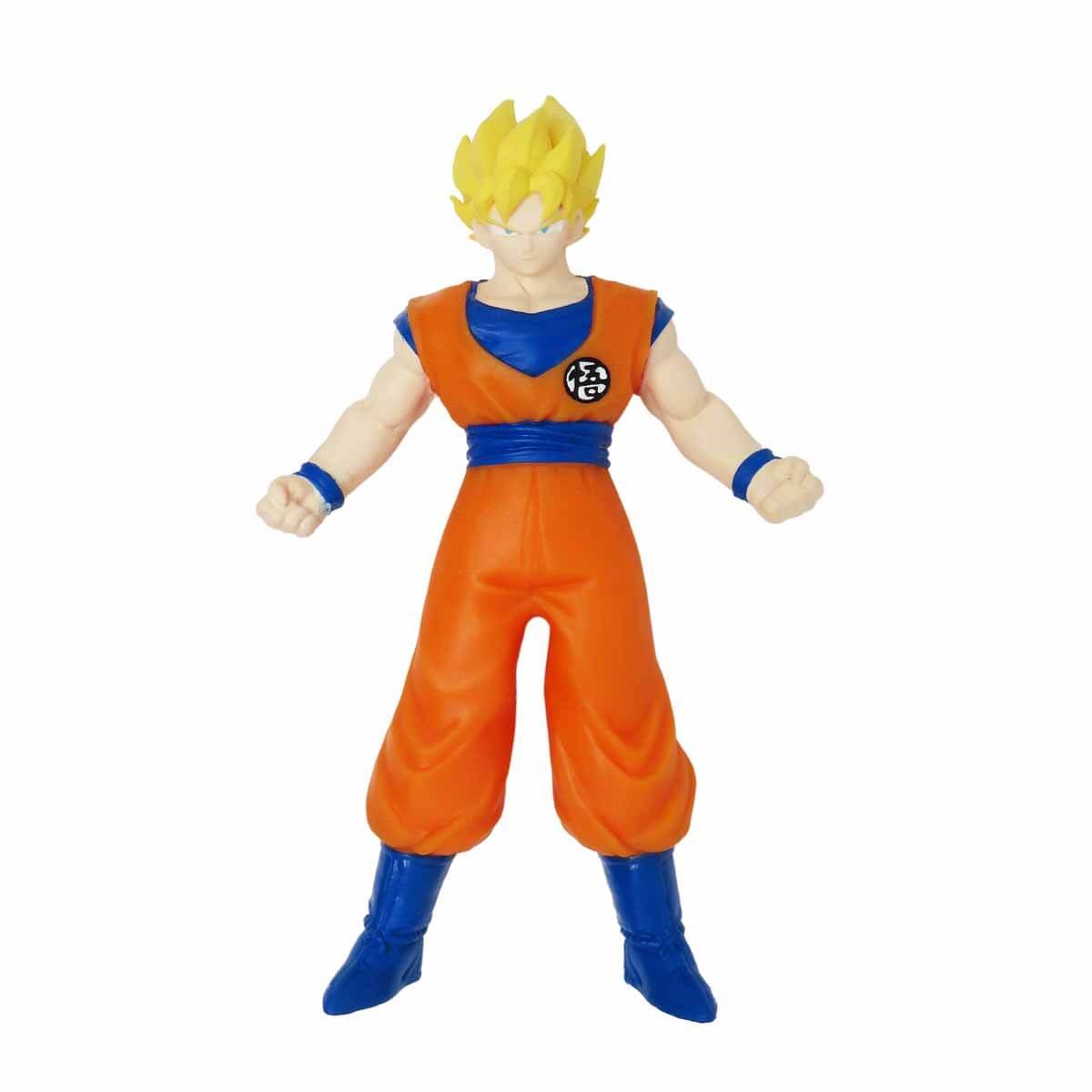 Kolleksiyon Karakterleri, Sunman, Monster Flex Dragon Ball Stretch Figür 15 cm 93722 Super Saiyan Goku