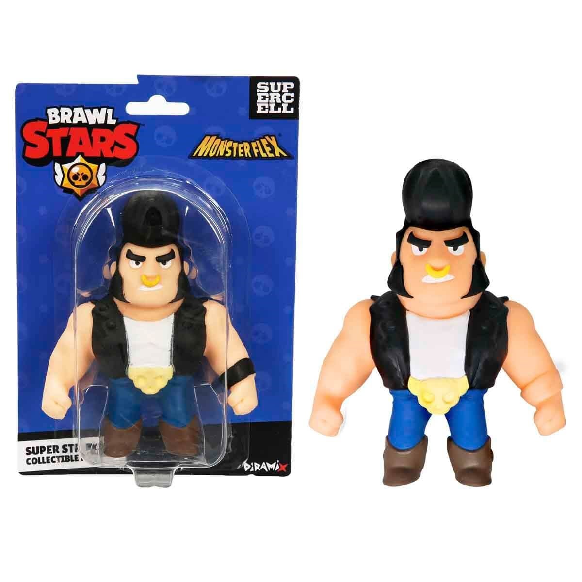 Kolleksiyon Karakterleri, Sunman, Monster Flex Brawl Stars Stretch Figür 93272 Bull