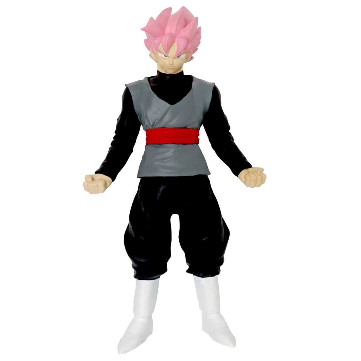 Kolleksiyon Karakterleri, Sunman, Monster Flex Dragon Ball Stretch Figür 15 cm 93722 Super Saiyan Rose Goku Black