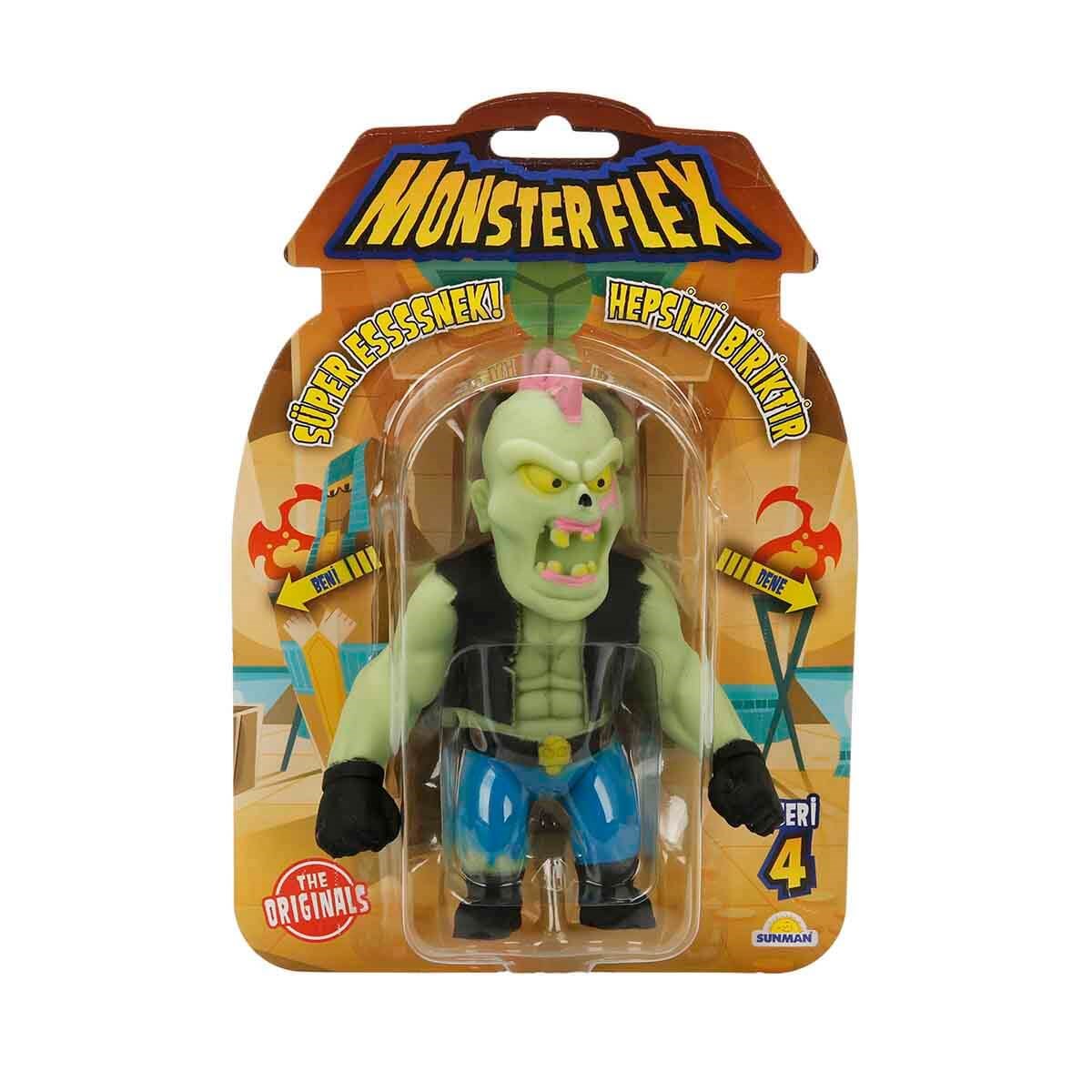 Kolleksiyon Karakterleri, Sunman, Monster Flex Süper Esnek Figür S4 15 cm 11702 Punk Zombie