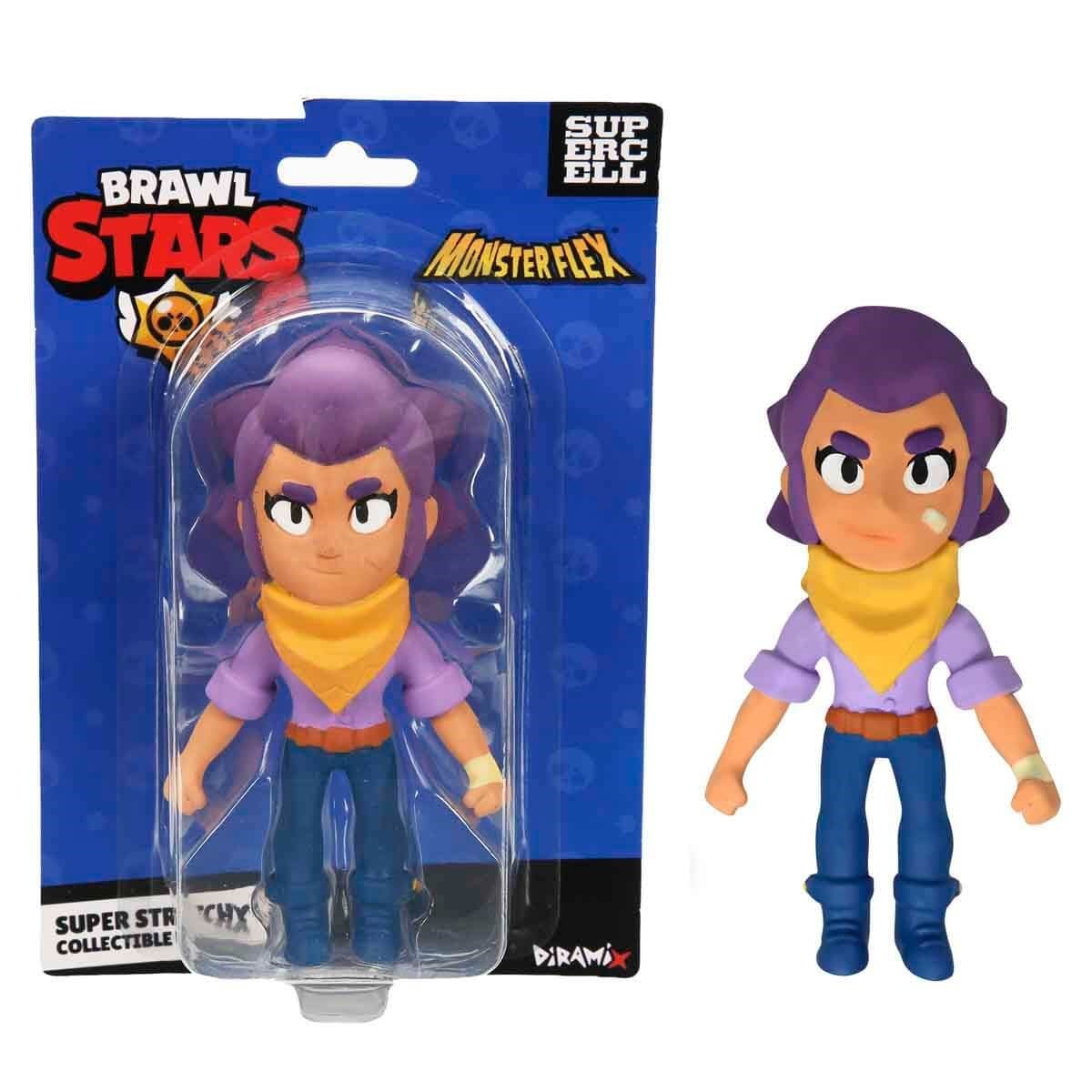 Kolleksiyon Karakterleri, Sunman, Monster Flex Brawl Stars Stretch Figür 93272 Shelly