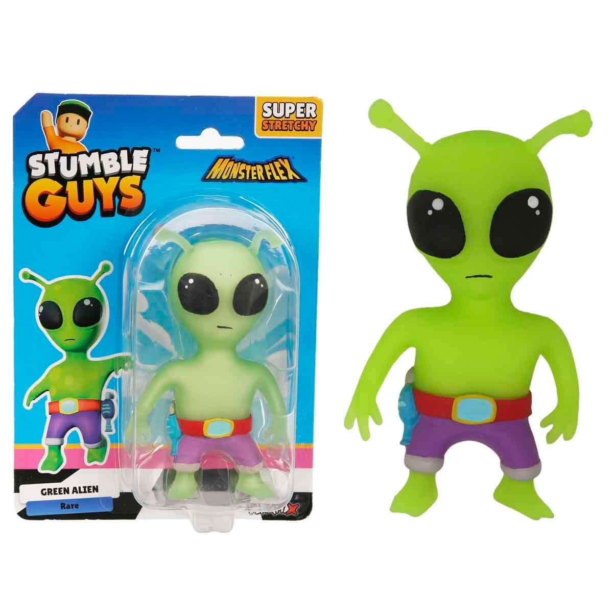 Kolleksiyon Karakterleri, Sunman, Monster Flex Stumble Guys Super Stretch Figür 11221 Green Alien