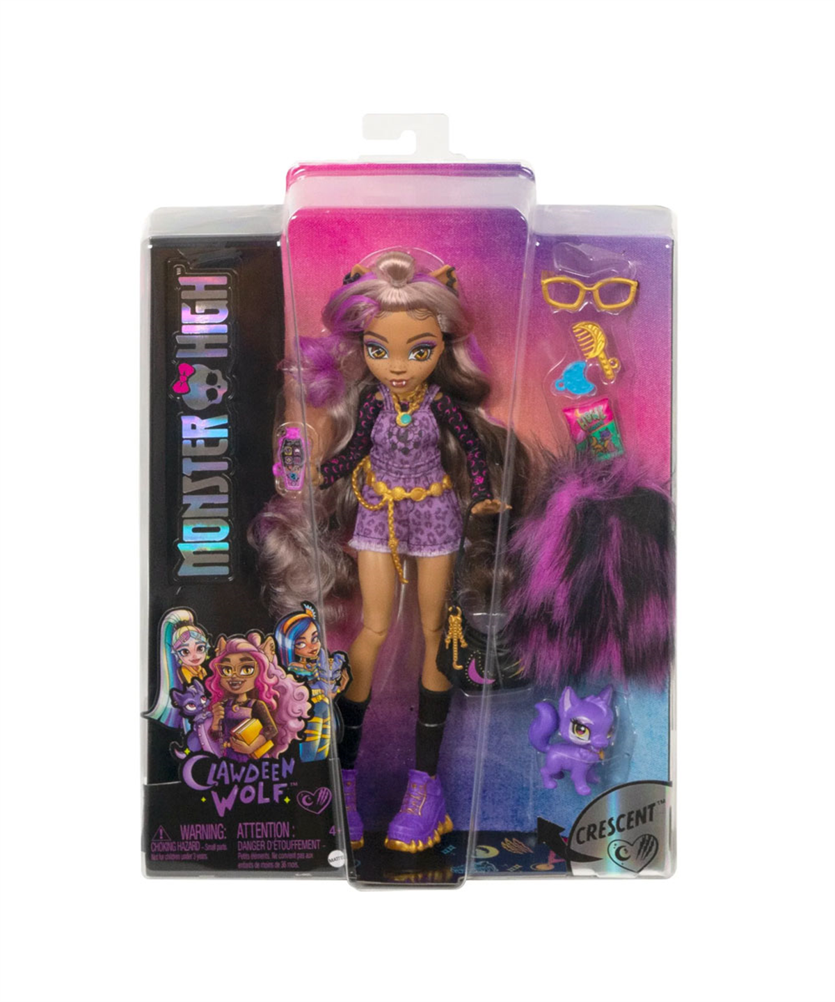 Kolleksiyon Karakterleri, Monster High, Monster High Ana Karakter Bebekler HPD53 HHK52 Clawdeen Wolf