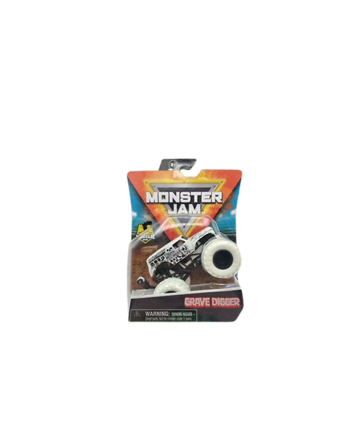Kolleksiyon Karakterleri, MONSTER JAM, Monster Jam 1:64 Araçlar 53480 Grave Digger Beyaz