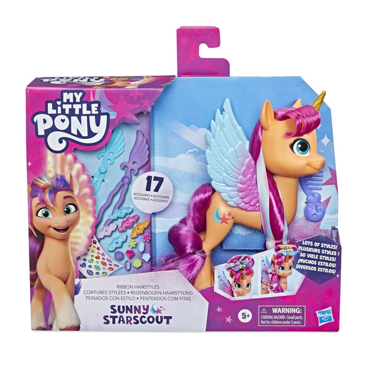 Kolleksiyon Karakterleri, My Little Pony, My Little Pony Kurdele Saç Tasarımlı Sunny F3873