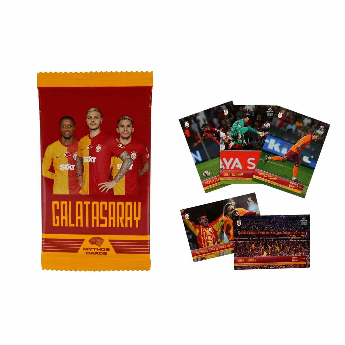 Kolleksiyon Karakterleri, Mythos Cards, Mythos GALATASARAY Booster Pack 23-24 FUTBOLCU KARTLARI - PAKET