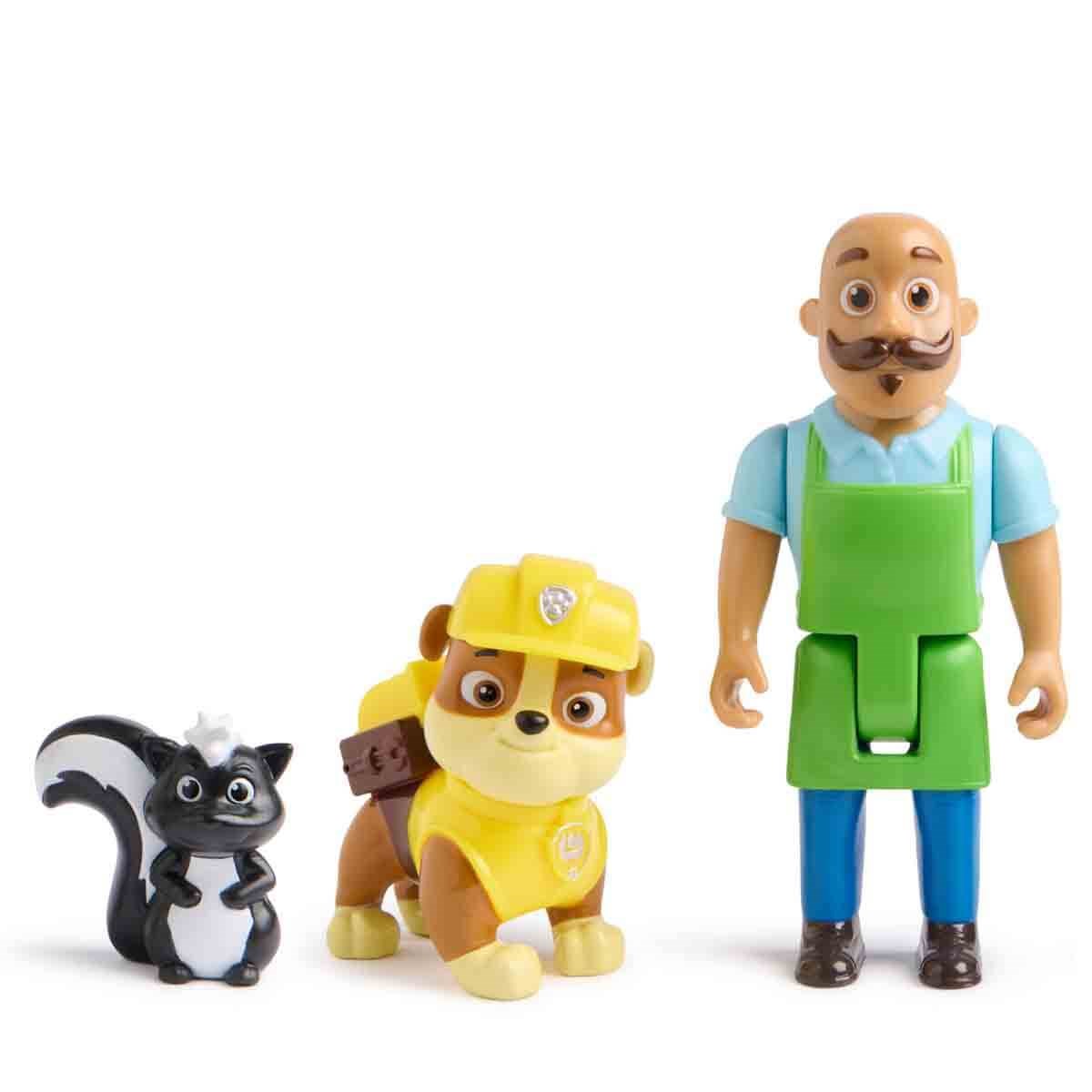 Kolleksiyon Karakterleri, Sunman, PAW Patrol 3'lü Figür Seti 67936 Rubble Ve Mr. Porter
