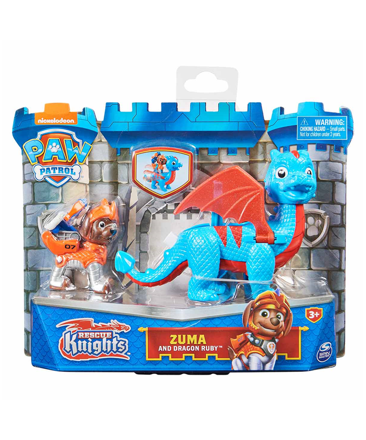 Kolleksiyon Karakterleri, PAW PETROL, Paw Patrol Rescue Knights Oyun Seti 33997 Zuma And Dragon Ruby