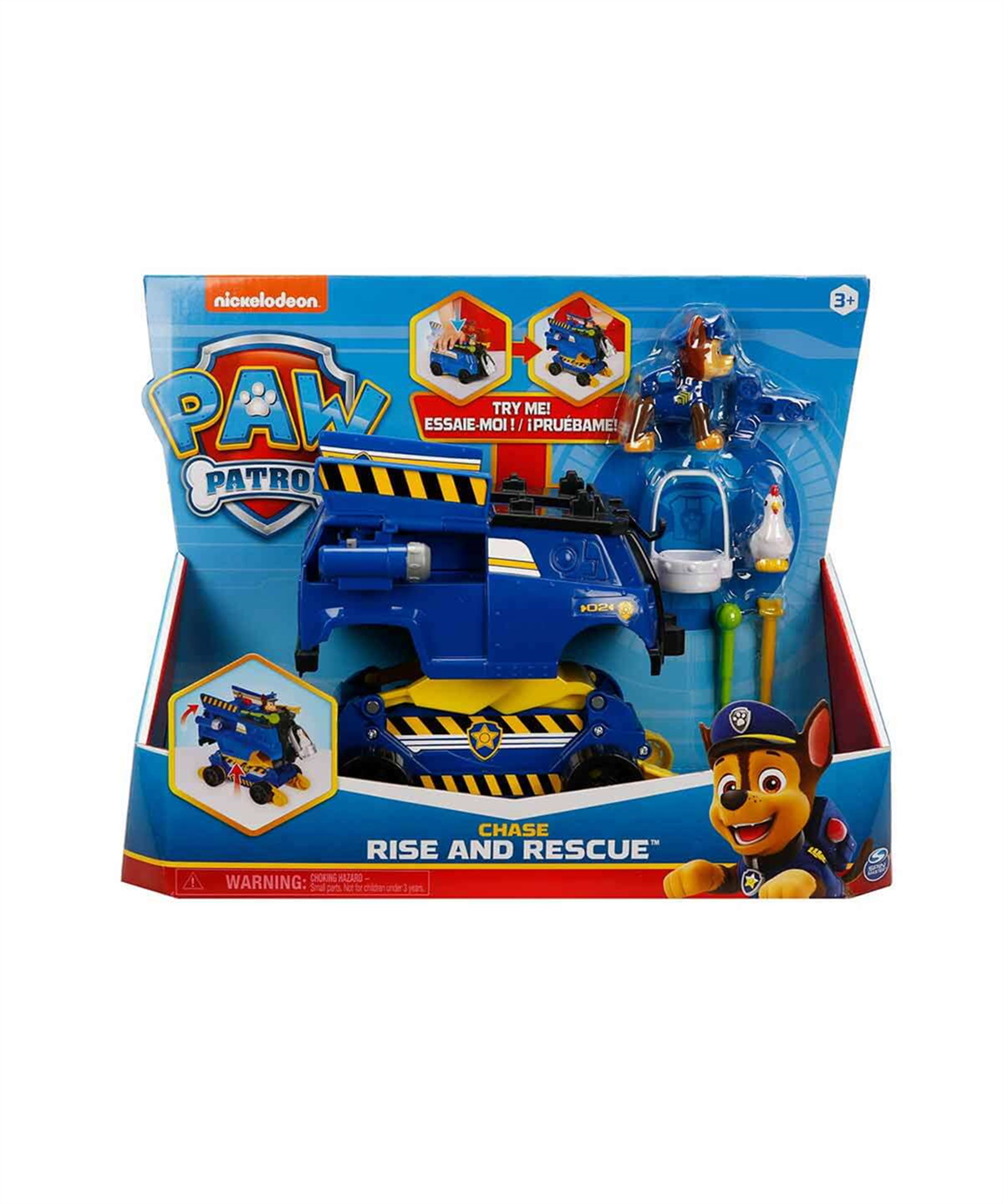 Kolleksiyon Karakterleri, PAW PETROL, Paw Patrol Rise and Rescue Kurtarma Araçları 39678 Chase