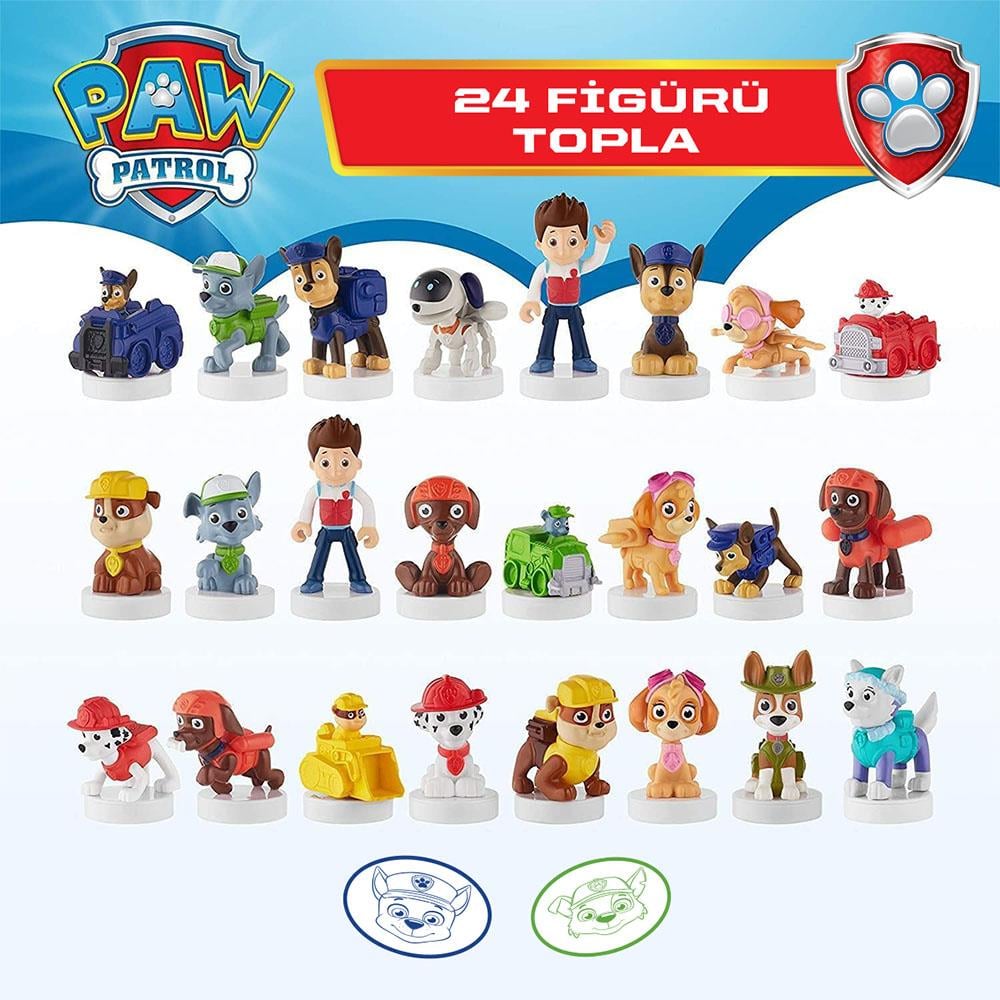 Kolleksiyon Karakterleri, NECOTOYS, Paw Patrol Stampers Tekli Figür PAW5010A Asorti