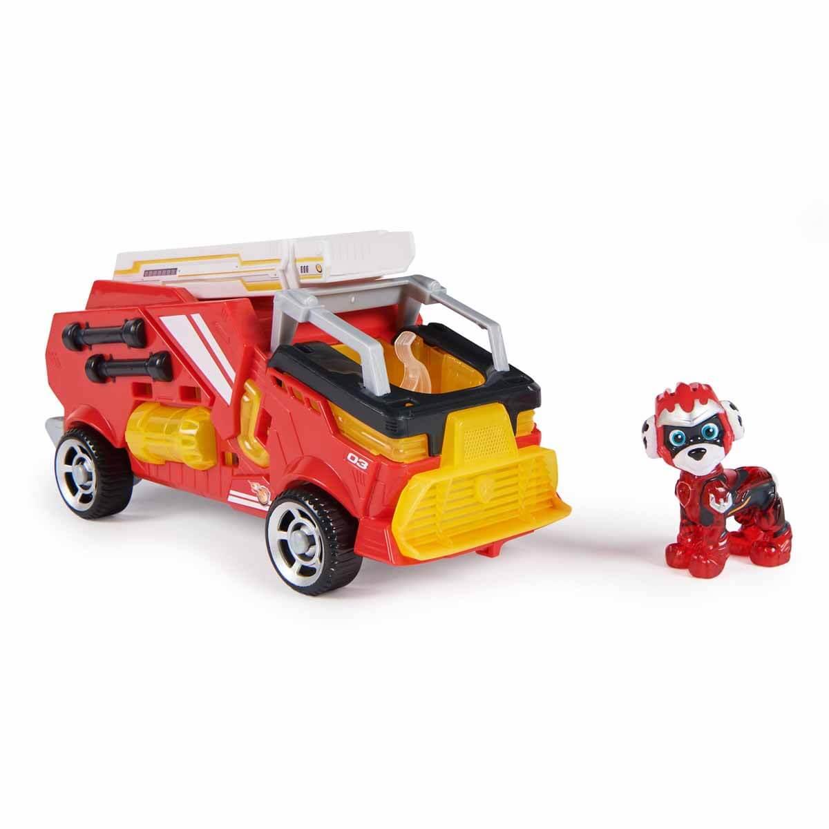 Kolleksiyon Karakterleri, PAW PETROL, Paw Patrol The Mighty Movie Figür ve Araçları 86665 Marshall