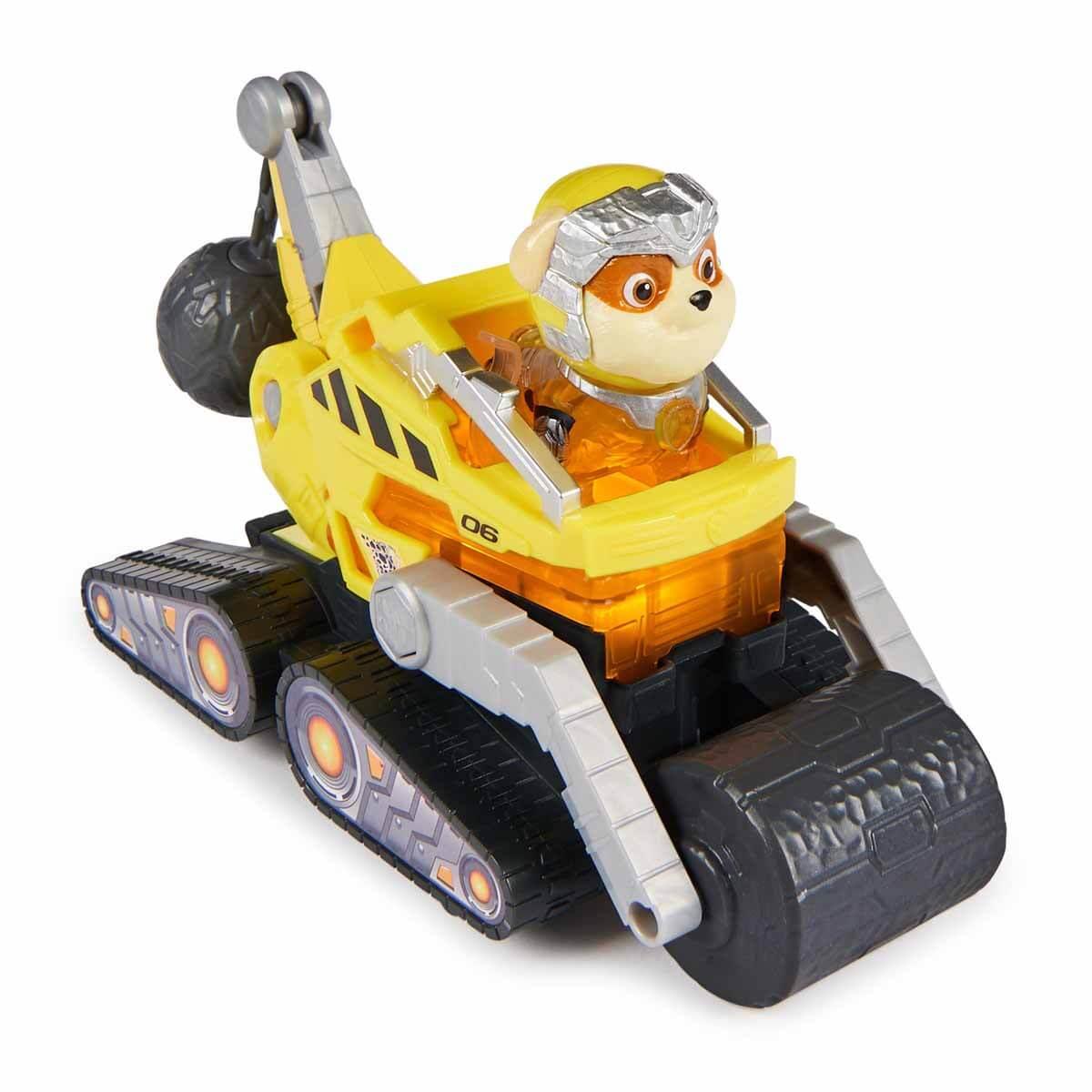 Kolleksiyon Karakterleri, PAW PETROL, Paw Patrol The Mighty Movie Figür ve Araçları 86665 Rubble