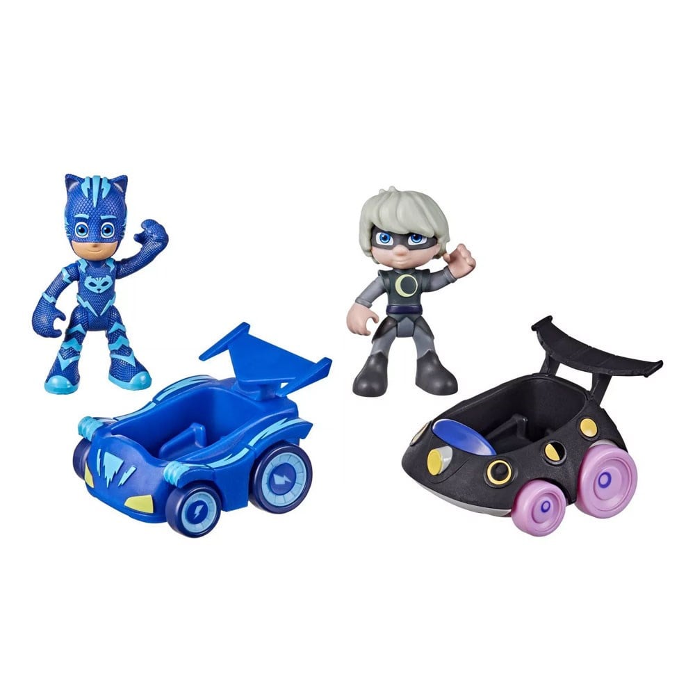 Kolleksiyon Karakterleri, Pijamaskeliler - PjMask, Pj Maskeliler 2'Li Figür Ve Araç Seti Catboy Luna Girl F2649 F2840
