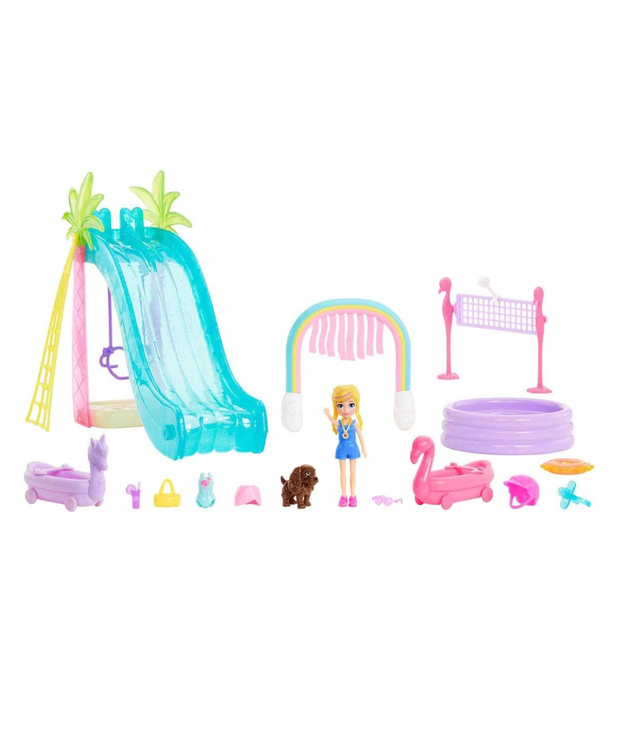 Kolleksiyon Karakterleri, Polly Pocket, Polly Pocket Eğlenceli Su Parkı Oyun Seti HDW63