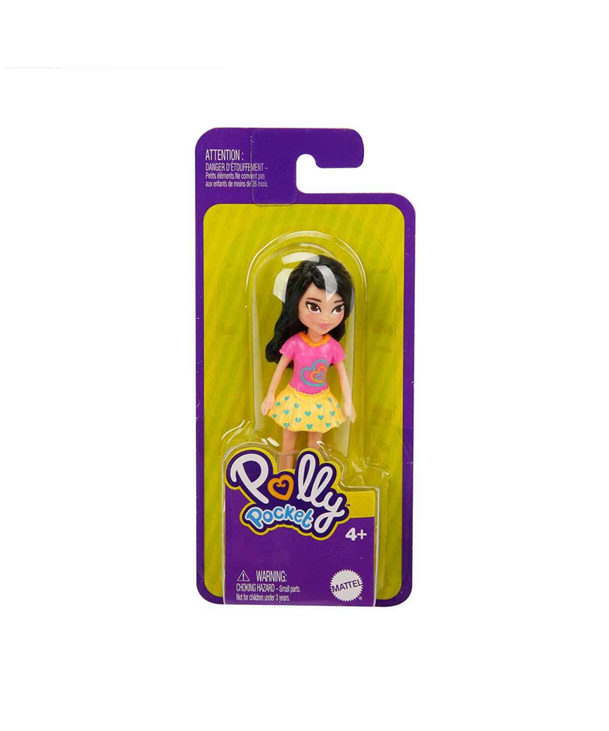 Kolleksiyon Karakterleri, Polly Pocket, Polly Pocket ve Arkadaşları Figür FWY19 Siyah Saçlı Kalpli Etek