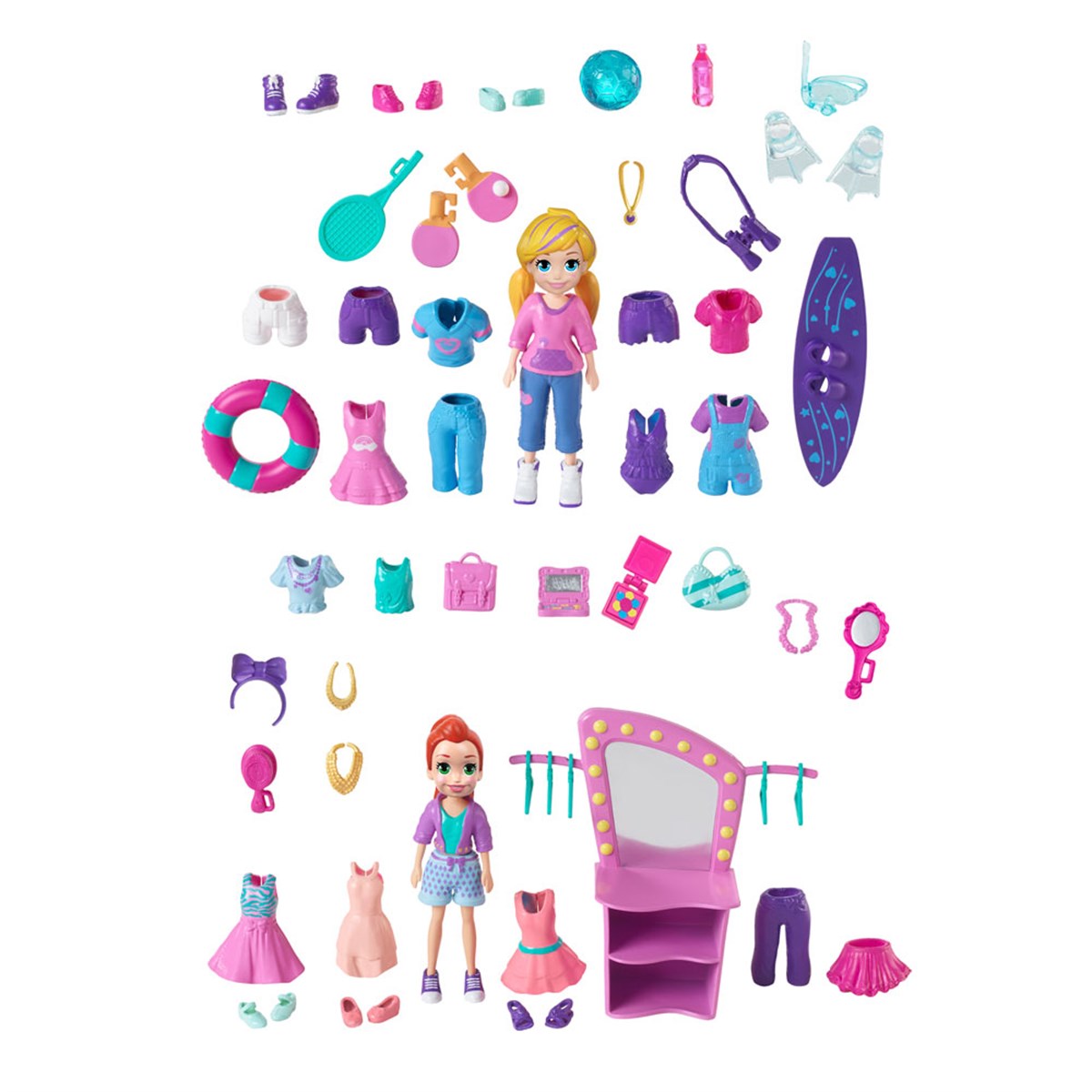 Kolleksiyon Karakterleri, Polly Pocket, Polly Pocket ve Eğlenceli Dünyası Oyun Setleri GBF85 GBF85