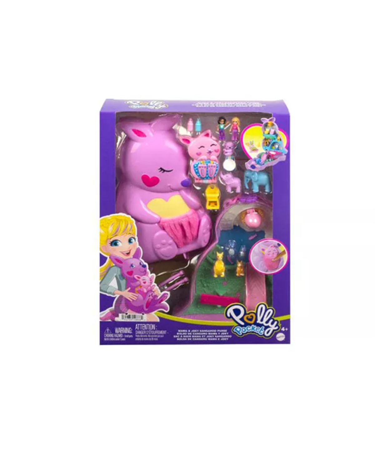 Kolleksiyon Karakterleri, Polly Pocket, Polly Pocket Çanta Olabilen Micro Oyun Setleri GKJ63 HKV50 Koala Adventures