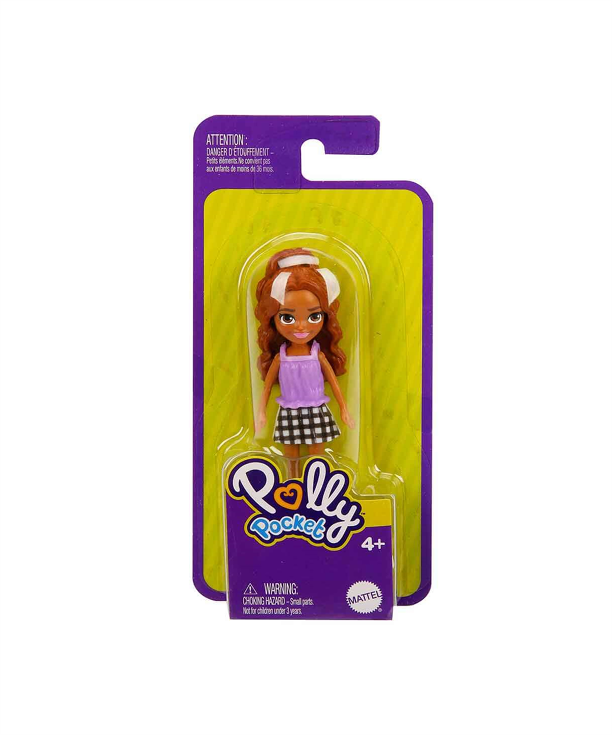 Kolleksiyon Karakterleri, Polly Pocket, Polly Pocket ve Arkadaşları Figür FWY19 HHX88 Esmer Mor Bluz