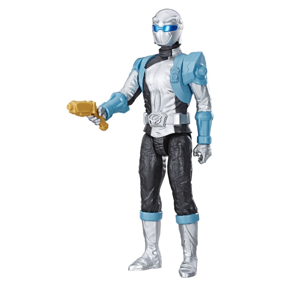 Kolleksiyon Karakterleri, Power Rangers, Power Ranger Best Morphers Figür 30 cm E5914 E6203 Silver Ranger