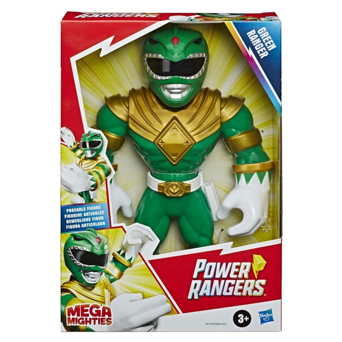 Kolleksiyon Karakterleri, Power Rangers, Power Rangers Mega Mighties Figür E5869 E6730 Green Ranger