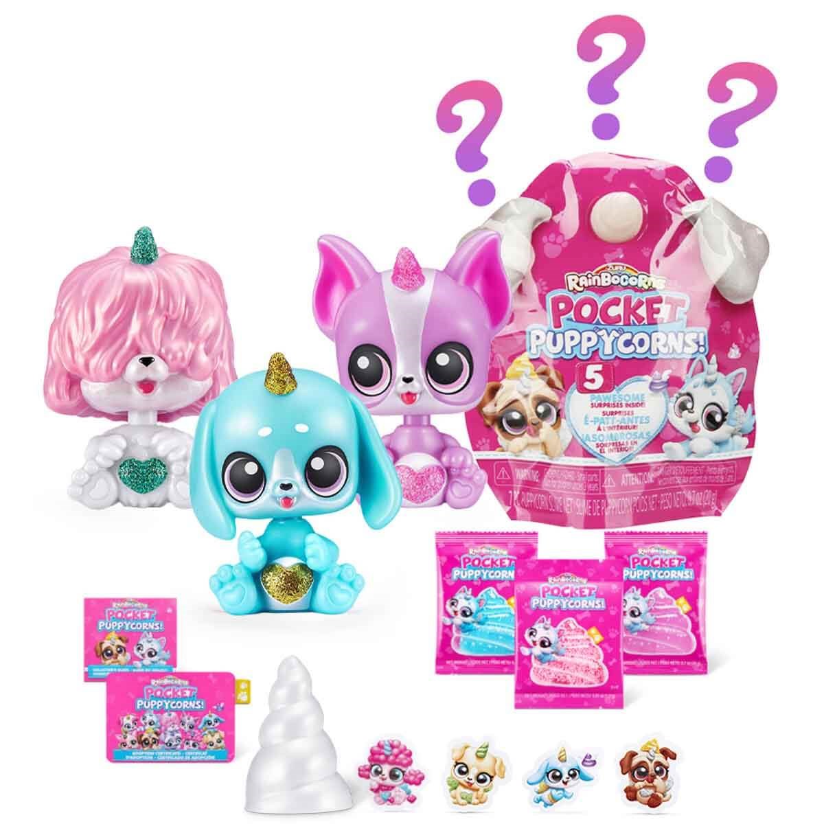 Kolleksiyon Karakterleri, Giochi Preziosi, Rainbocorns Pocket Sürpriz Mini Figür S1 Sürpriz Paket RAR24000 Beyaz Boynuz