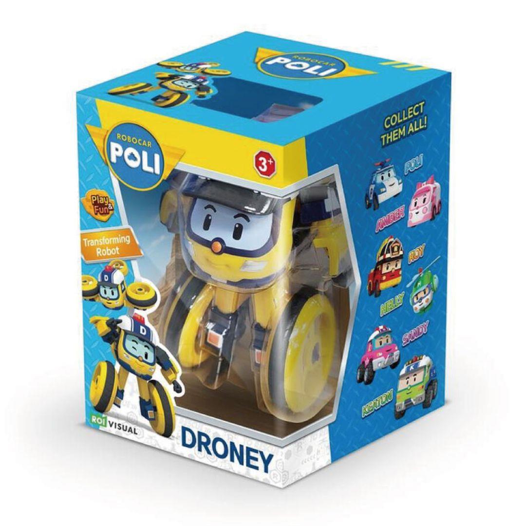 Kolleksiyon Karakterleri, NECOTOYS, Robocar Poli Transformers Robot Figür Droney