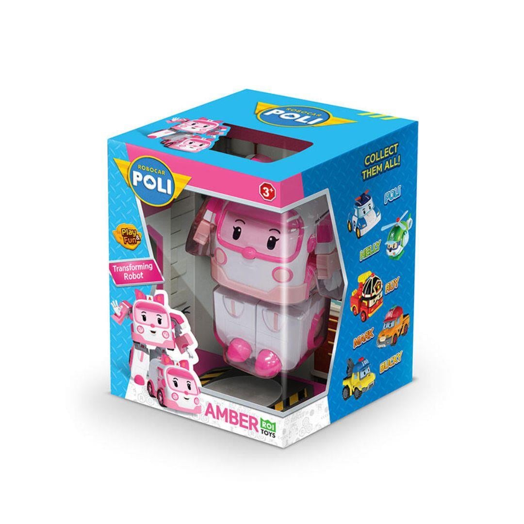 Kolleksiyon Karakterleri, NECOTOYS, Robocar Poli Transformers Robot Figür Amber