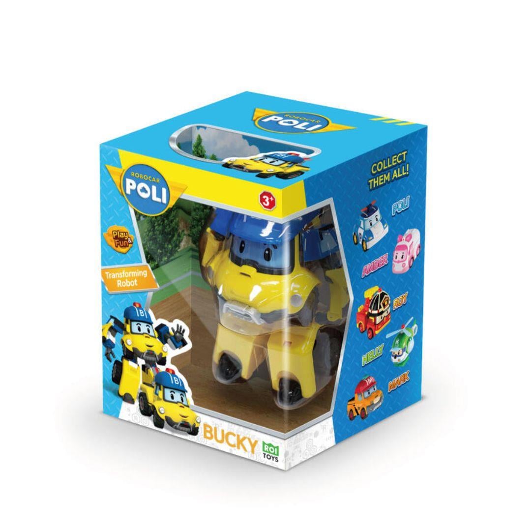 Kolleksiyon Karakterleri, NECOTOYS, Robocar Poli Transformers Robot Figür Bucky
