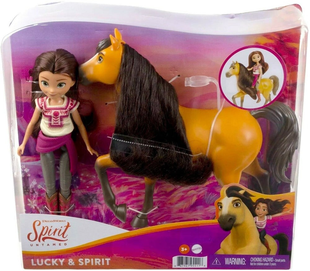Kolleksiyon Karakterleri, Spirit, Spirit - Bebek ve Güzel Atı Oyun Seti GXF20 GXF21 Lucky ve Spirit