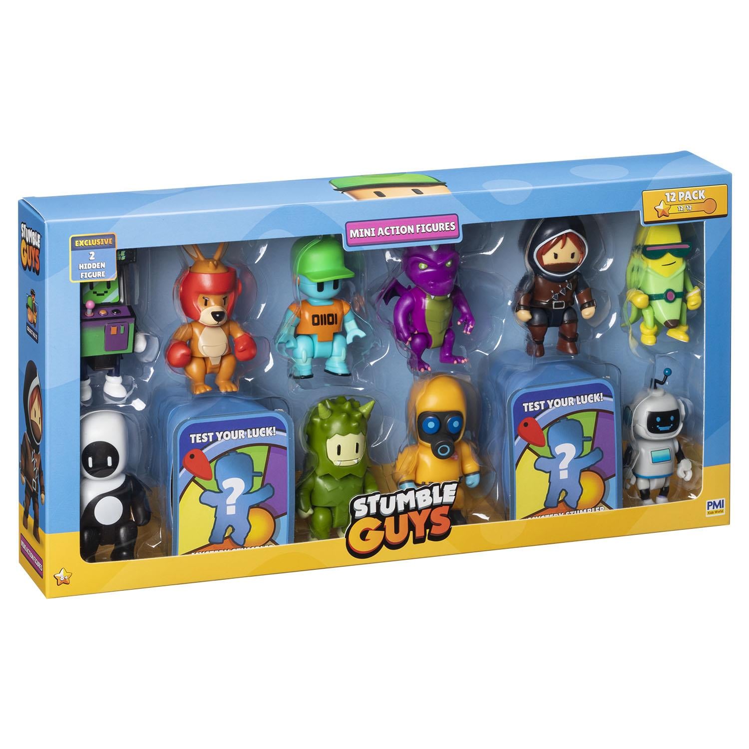 Kolleksiyon Karakterleri, NECOTOYS, Stumble Guys 12'li Aksiyon Figür Delüks Set SG3212