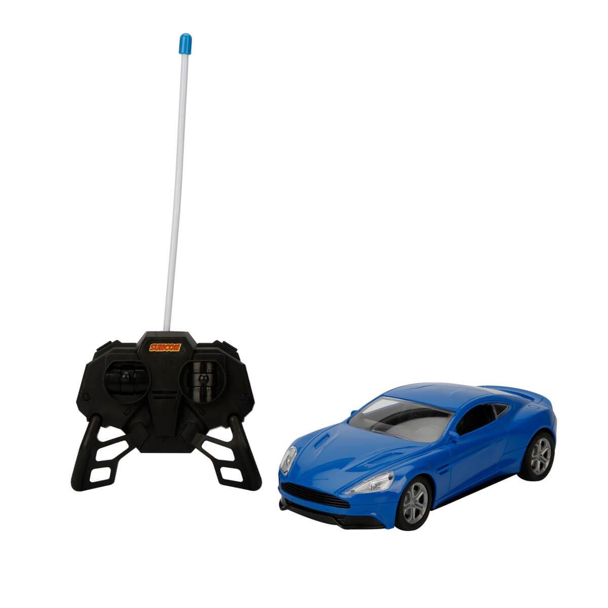 Kumandalı Arabalar, Sunman, 1:20 Suncon Aztec Uzaktan Kumandalı Spor Araba 20 cm 23853 Mavi
