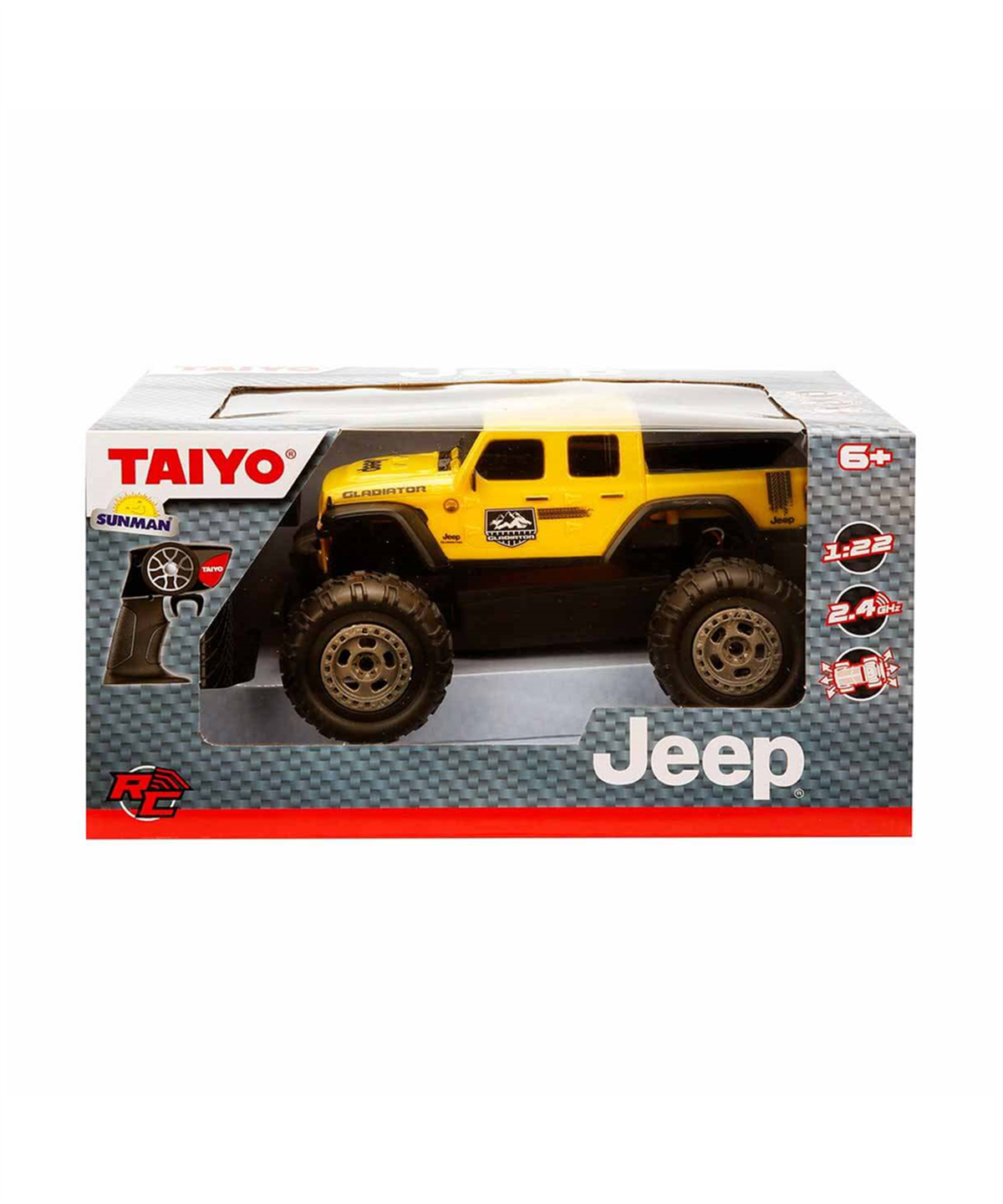 Kumandalı Arabalar, Sunman, 1:22 Taiyo Jeep Uzaktan Kumandalı Araba 15014 Jeep Gladiator