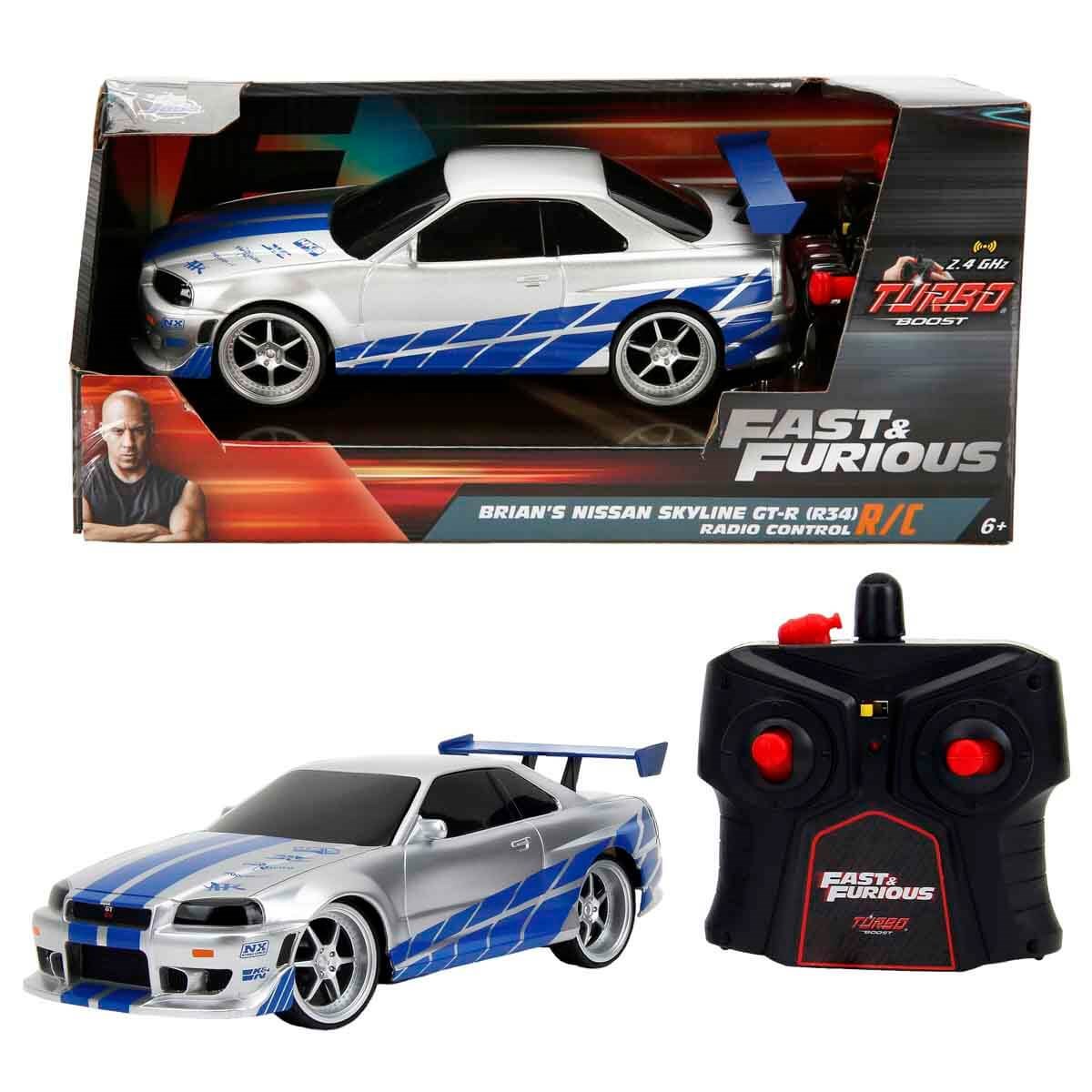 Kumandalı Arabalar, Sunman, 1:24 Fast & Furious Brian's Nissan Skyline GT-R (R34) Uzaktan Kumandalı Araba