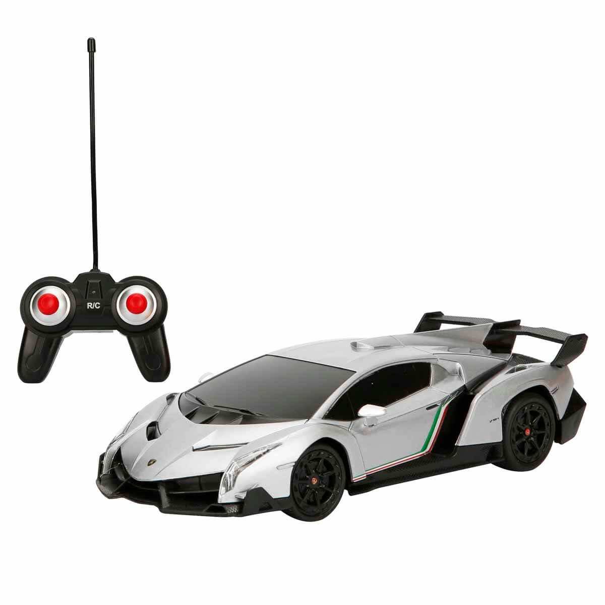 Kumandalı Arabalar, Sunman, 1:24 Lamborghini Veneno Işıklı Uzaktan Kumandalı Araba 39410 Gri Araba