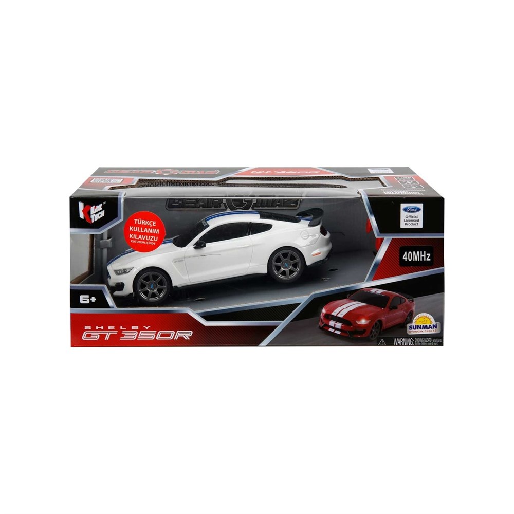 Kumandalı Arabalar, Sunman, 1:26 Uzaktan Kumandalı Ford Shelby GT350R Işıklı Araba Beyaz