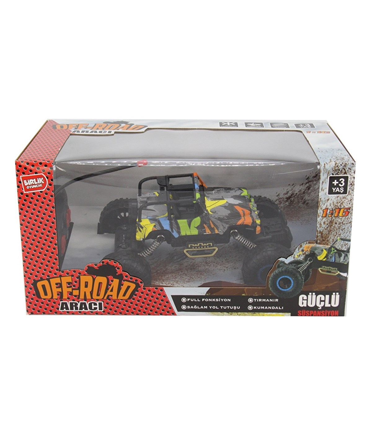 Kumandalı Arabalar, Birlik Oyuncak, Birlik A-25 Uzaktan Kumandalı 1:18 Full Fonksiyon Off Road Aracı