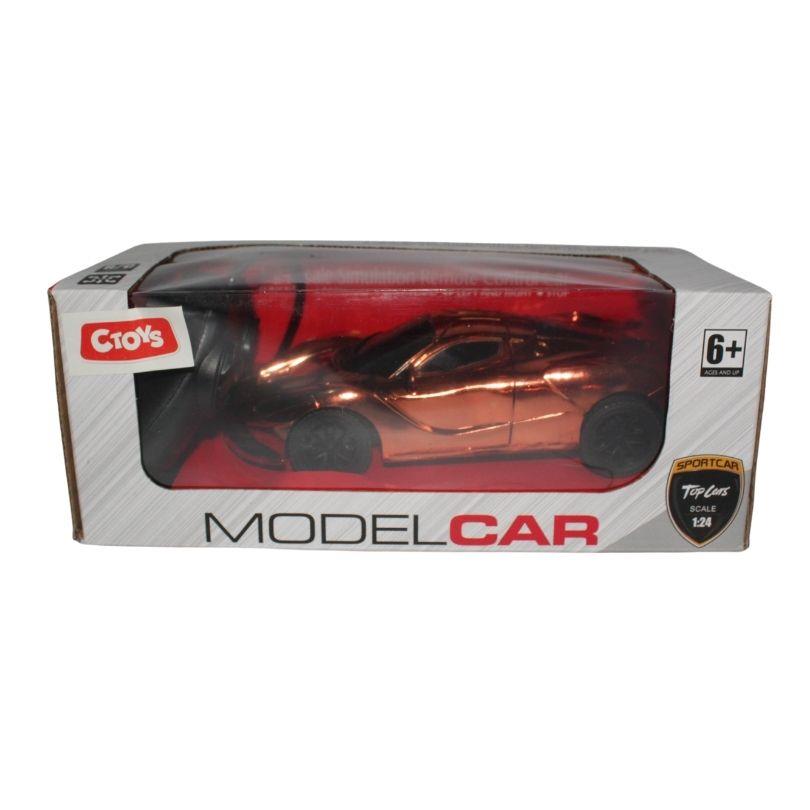 Kumandalı Arabalar, Ceren, CTOY 1:24 Uzaktan Kumandalı Model Araba 74496 Metalik Turuncu