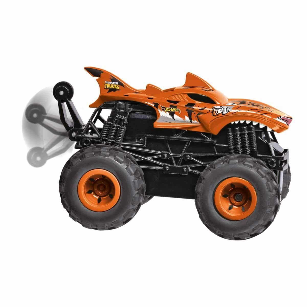 Kumandalı Arabalar, Sunman, Hot Wheels Mini Monster Trucks Uzaktan Kumandalı Arabalar 36839 Tiger Shark