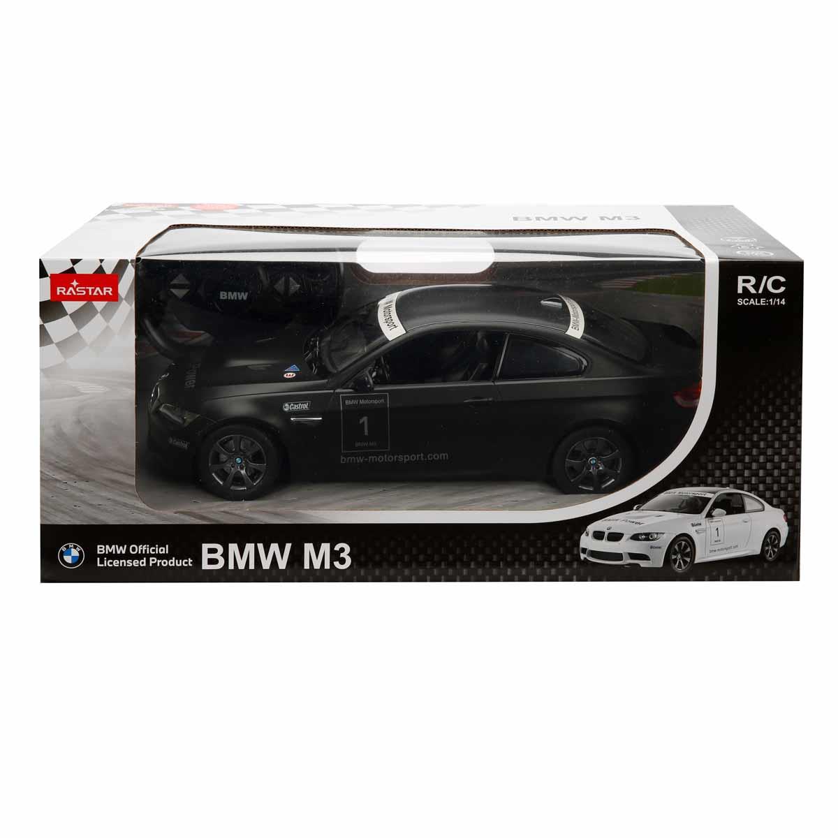 Kumandalı Arabalar, Sunman, Rastar 1:14 BMW M3 Işıklı Uzaktan Kumandalı Araba 06813 Siyah