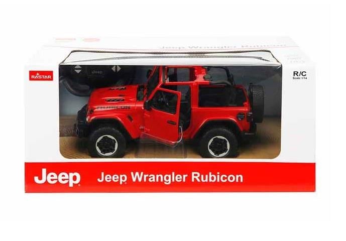 Kumandalı Arabalar, Sunman, Rastar 1:14 Jeep Wrangler Rubicon Uzaktan Kumandalı Araba 16096 Kırmızı