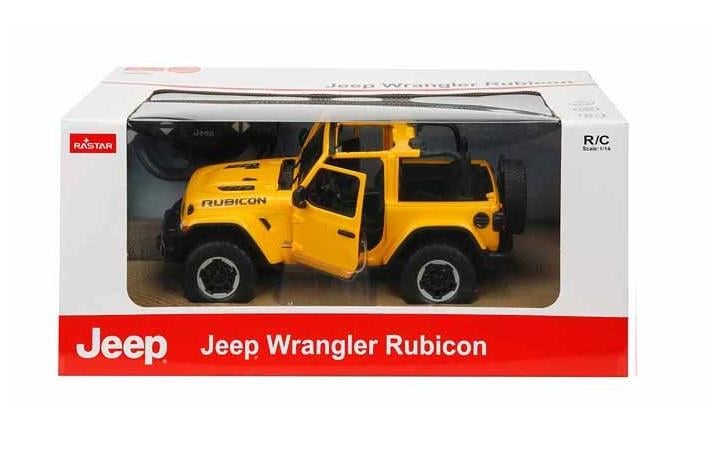 Kumandalı Arabalar, Sunman, Rastar 1:14 Jeep Wrangler Rubicon Uzaktan Kumandalı Araba 16096 Sarı