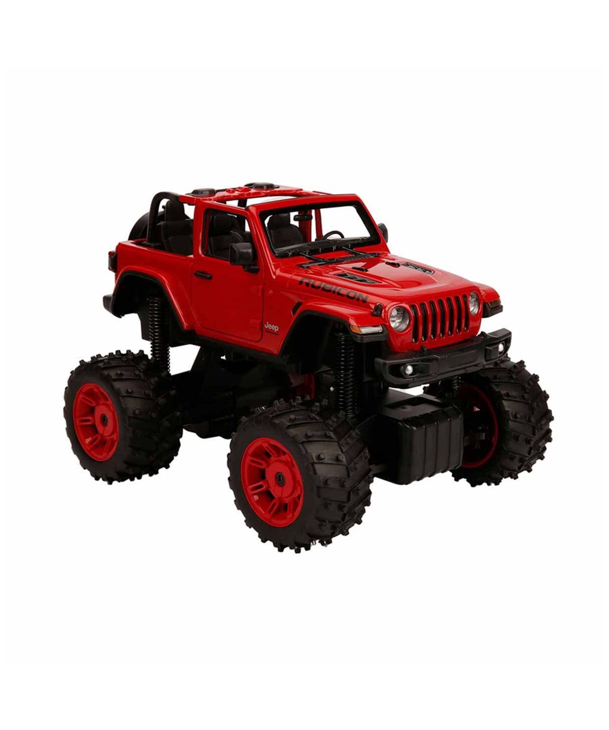 Kumandalı Arabalar, Sunman, Rastar 1:14 Jeep Wrangler Rubicon Uzaktan Kumandalı Araba 28 cm 16119 Kırmızı