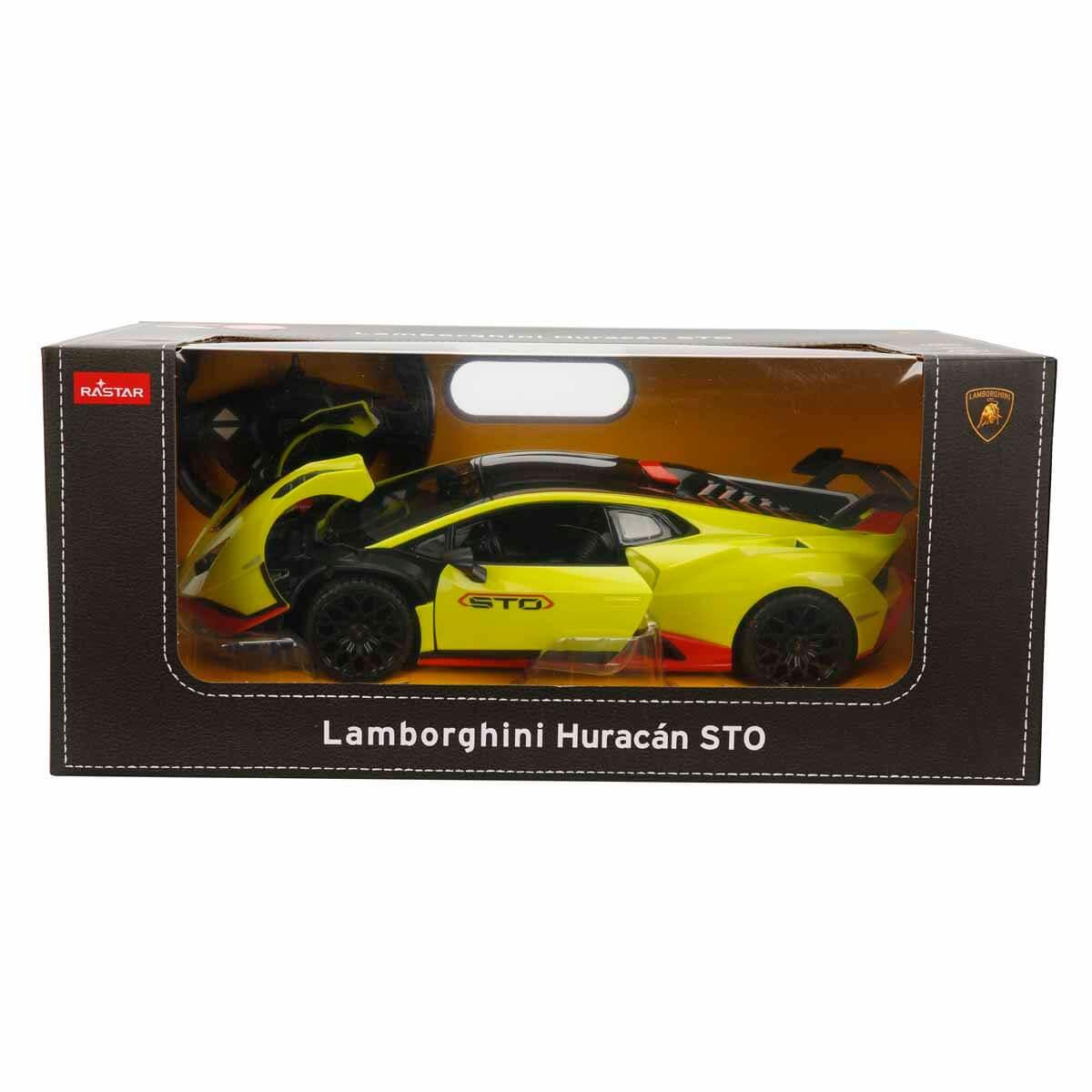 Kumandalı Arabalar, Sunman, Rastar 1:14 Lamborghini Huracan STO Işıklı Uzaktan Kumandalı Araba 20604 Yeşil