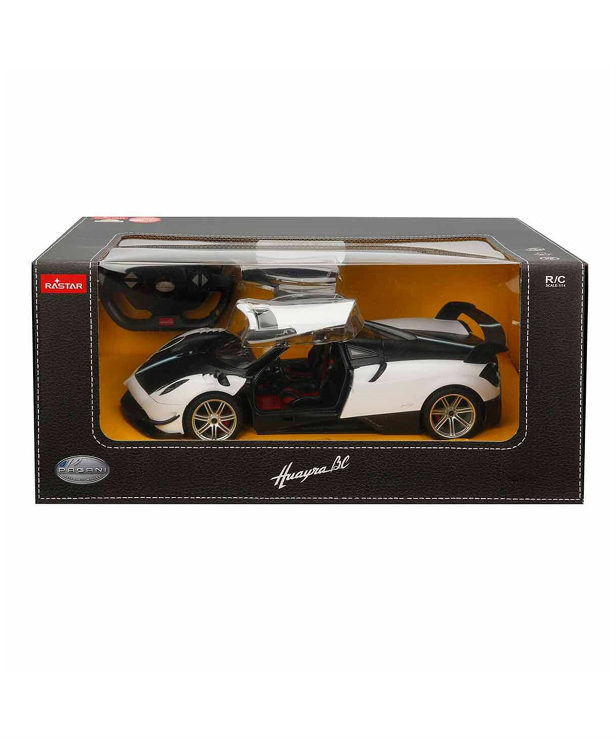 Kumandalı Arabalar, Sunman, Rastar 1:14 Pagani Huayra BC Uzaktan Kumandalı Işıklı Araba 11206 Siyah Beyaz